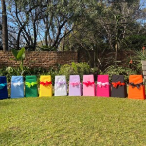Kids Chair Covers and Tie Backs - R12 Per Chair